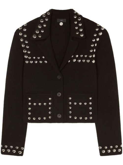 Stud detailing jacket - Black