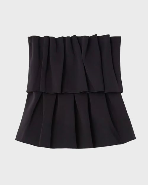 Dagmar Sculpted Tube Top Black