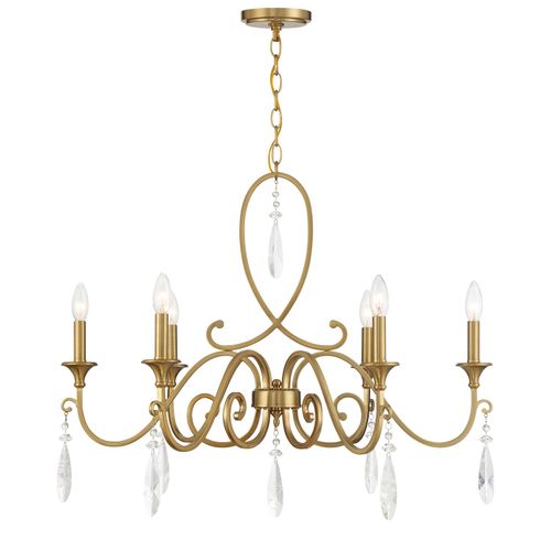 Fairchild 6-Light Chandelier in Warm Bra