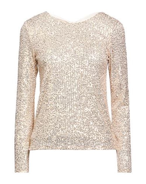 Woman Top Gold Size 6 Polyester, Elastane