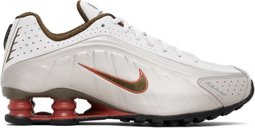 Taupe & Gray Shox R4 Sneakers