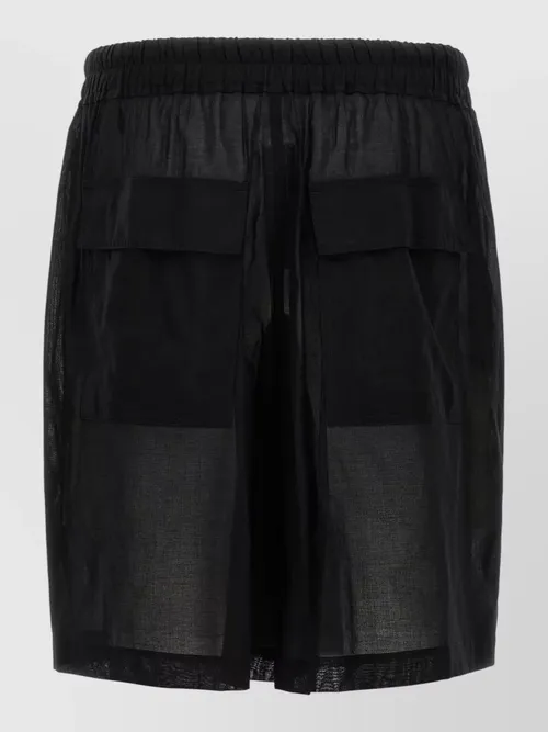 Rick Owens - kilt inspired bermuda shorts sheer pocket