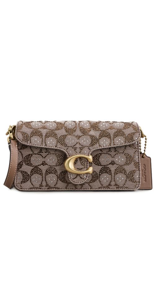 Crystal Signature Soft Tabby Shoulder Bag Mushroom One Size