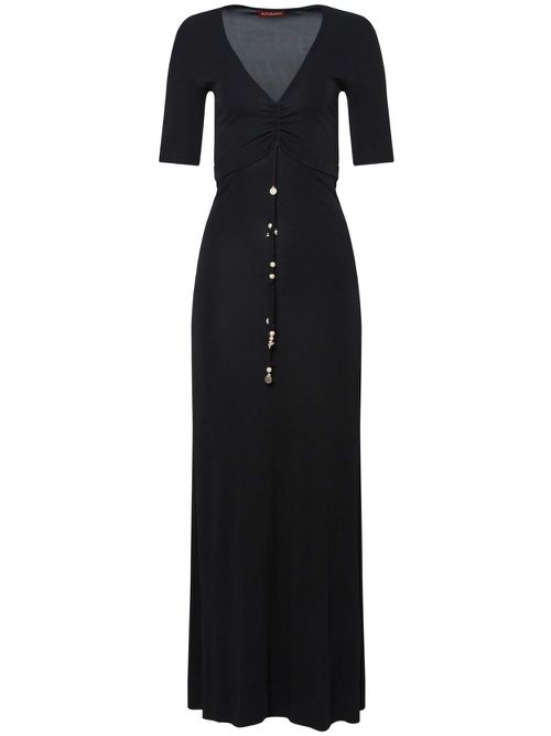 Panya short-sleeve dress - Black