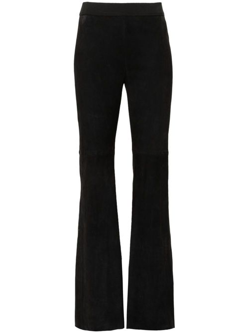 Suede trousers - Black