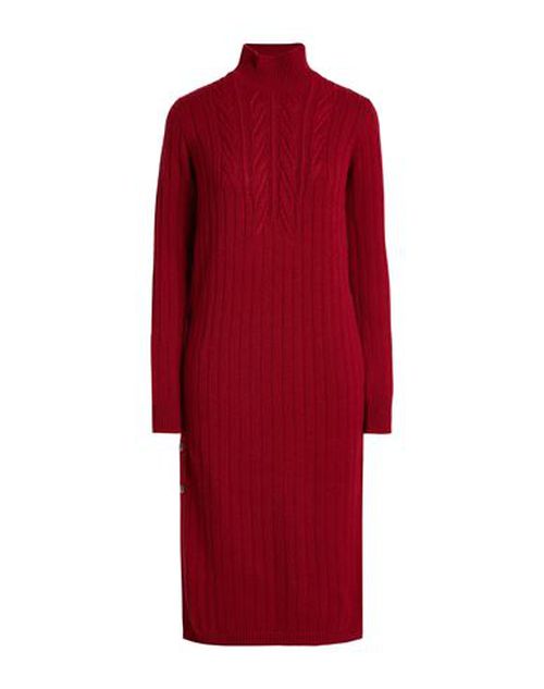 Woman Midi dress Red Size S Cashmere, Metal