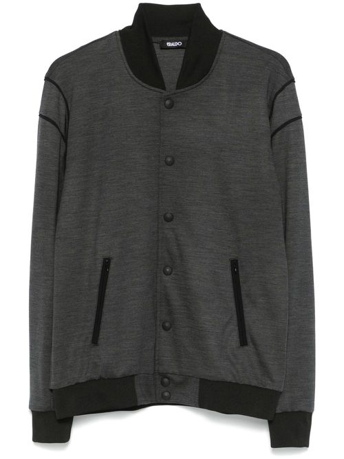 Merino-wool bomber jacket - Grey