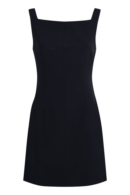 Cowl-back Crepe Minidress