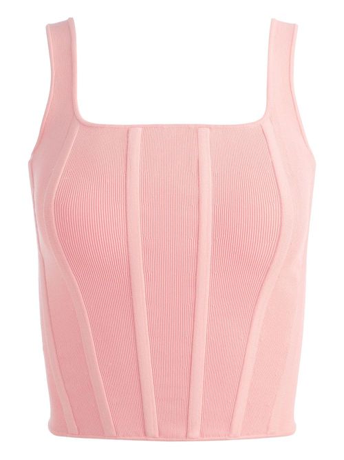 Alice + olivia Sariah corset-tank top - Pink