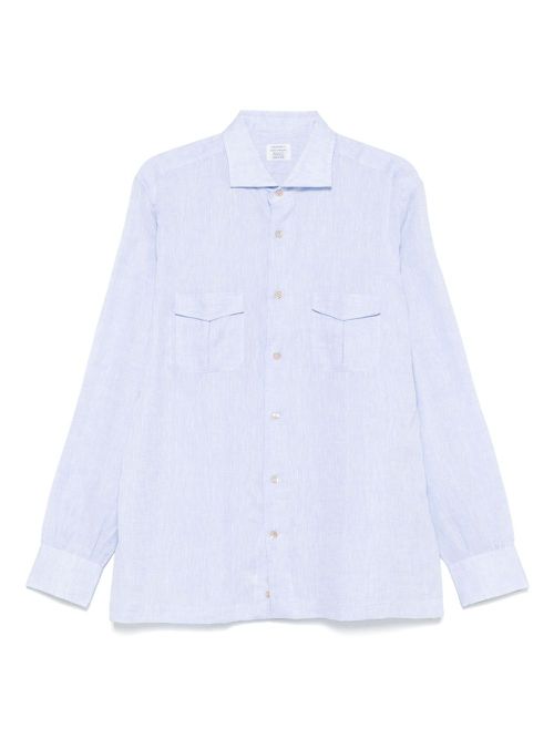 Mazzarelli linen shirt - Blue