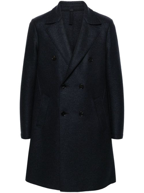 Boiled-wool coat - Blue