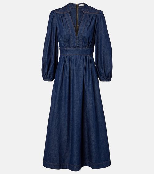 Awaken denim midi dress
