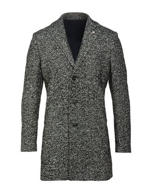 Man Coat Black Size 38 Wool, Polyamide, Acrylic, Polyester