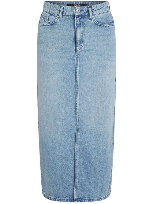 Denim maxi skirt - Blue