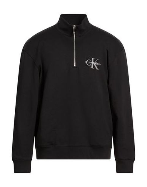 Man Sweatshirt Black Size XL Cotton
