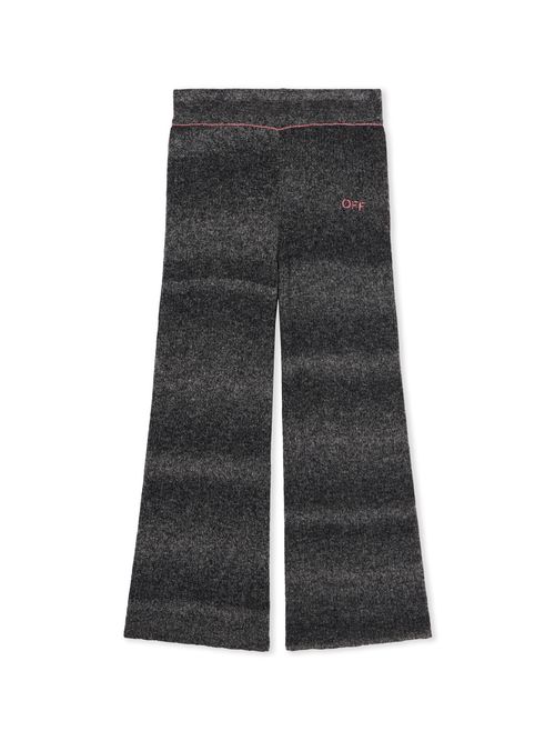 Wide-leg Clear Rib Logo Pants - Kids Girl's Accessories Dark Grey