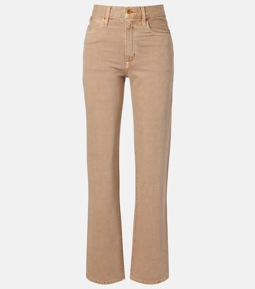 London high-rise straight jeans