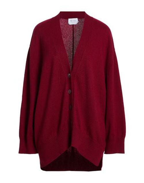 Woman Cardigan Burgundy Size L Cashmere