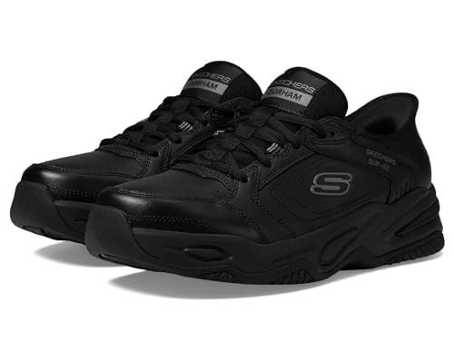 Skechers Men's Durham Hands Free Slip-in Sneaker, White, 