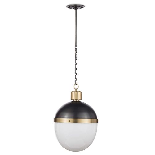 Blackened Brass Pendant from the Otis Collection
