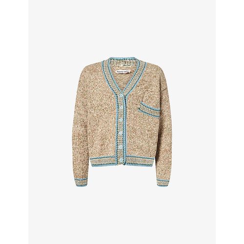 Mens Bulb V-Neck Cotton Knitted Cardigan