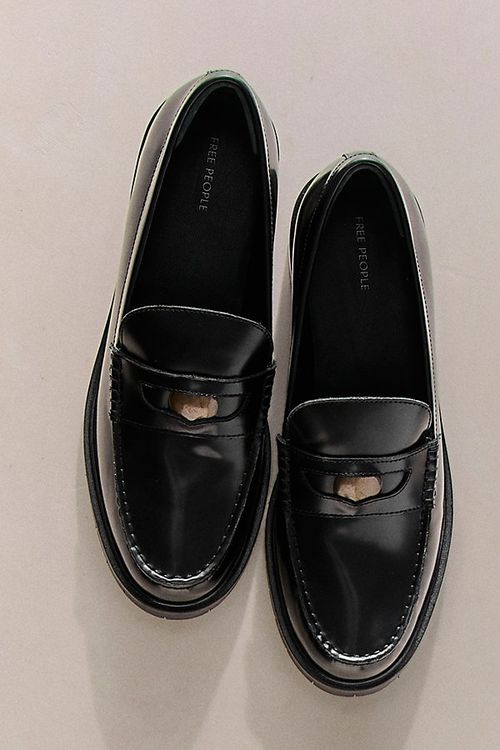 Liv Loafers by Free People in Black