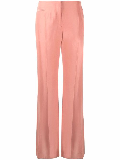 High-waisted wide-leg trousers - Pink