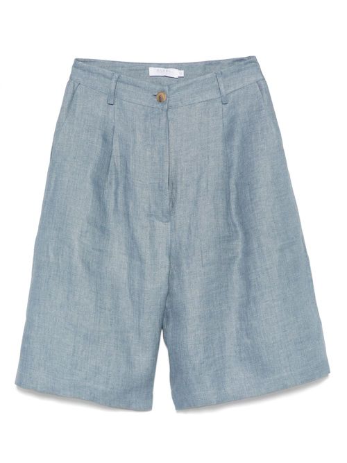 Barba linen shorts - Blue