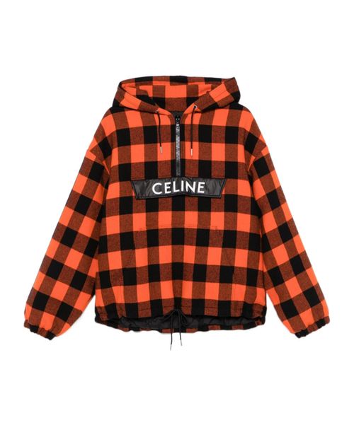 Celine windbreaker in check wool