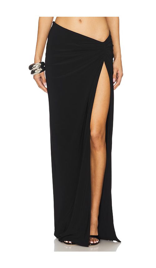 MAY MASHIAH X FWRD Ava Skirt in Black - Black. XS also in