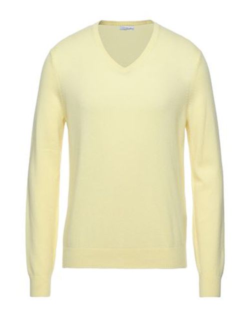 Optimum Man Sweater Pastel yellow Size XXL Wool, Cashmere