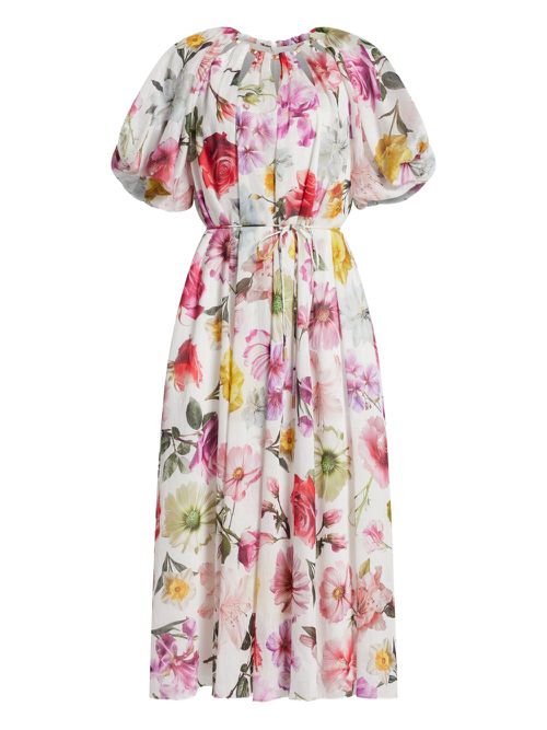 Aje Fleur midi dress - White