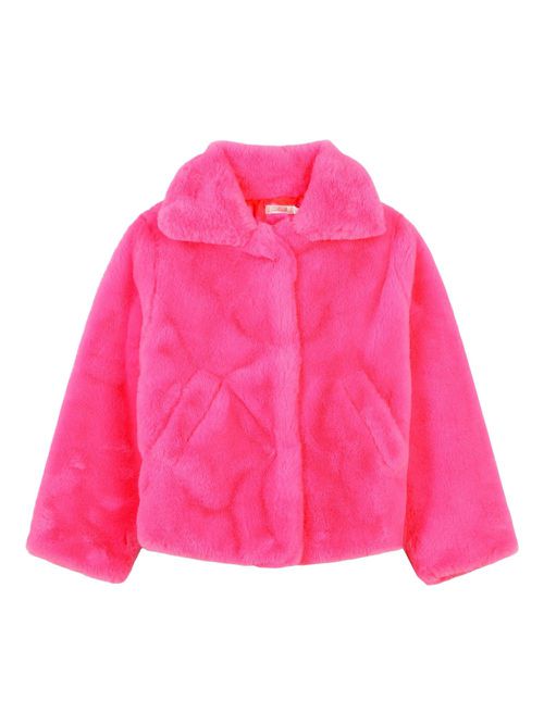 Faux-fur jacket - Pink