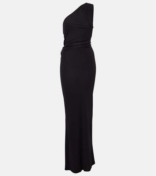 Zenith gathered jersey maxi dress