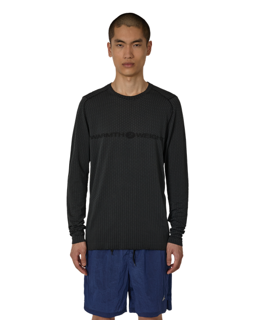 ROA Hivee Dryarn Lightweight Seamless Long Sleeve Black Sweatshirts Male