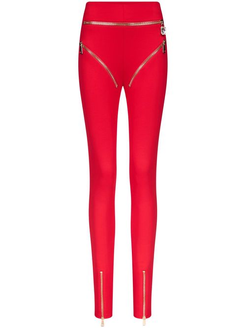 Zipper Brief leggins - Red