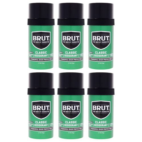 Brut by for Men - 2.5 oz Deodorant Stick - Pack of 6