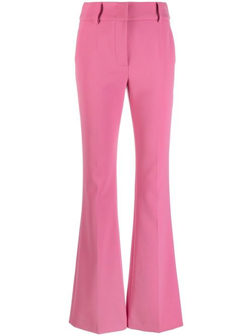 Tailored flared trousers - Pink