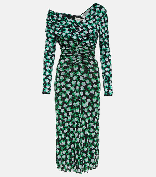 Fabian polka-dot midi dress