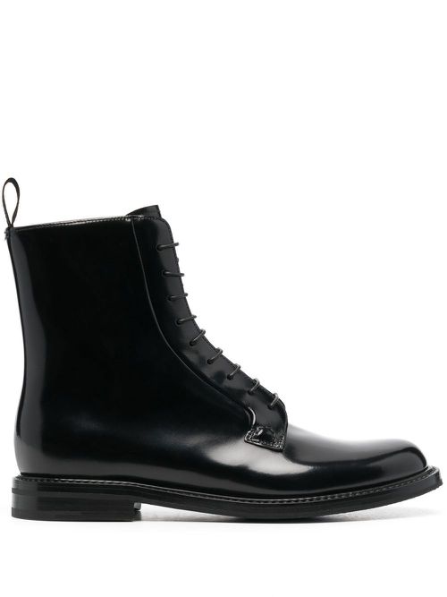 Alexandra lace-up Derby boots - Black