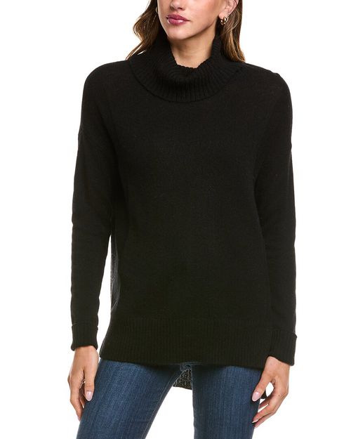 Cashmere Cowl Tunic Sweater