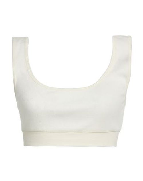 Woman Top Ivory Size XS Cotton, Modal