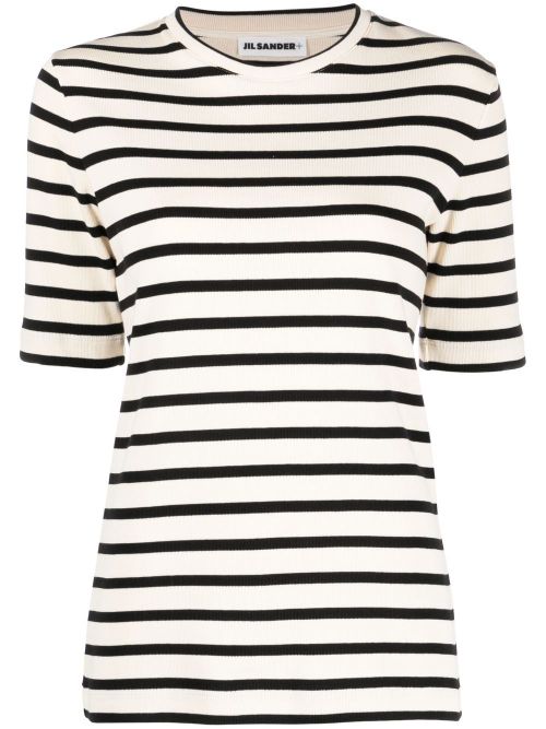 Jil Sander Plus Women's Striped Cotton T-Shirt