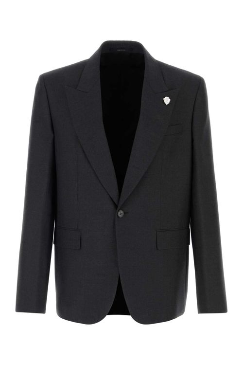 Wool Blazer — Gray