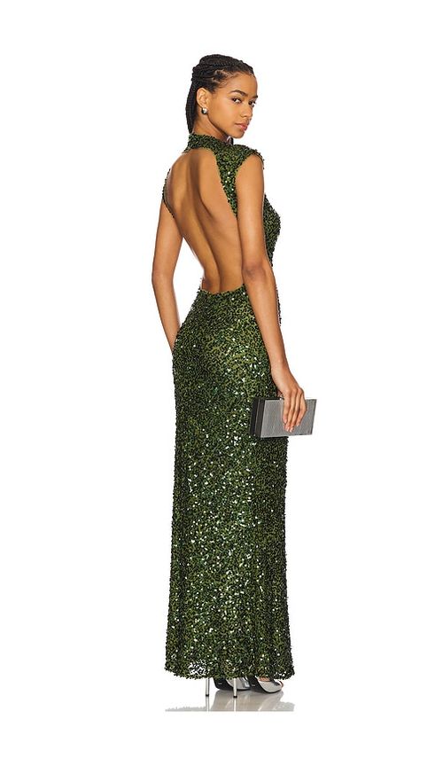 Camila Coelho Emma Maxi Dress in Olive. - S also in M