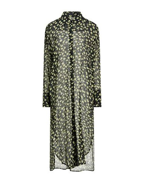 Woman Midi dress Black Size S Viscose, Silk