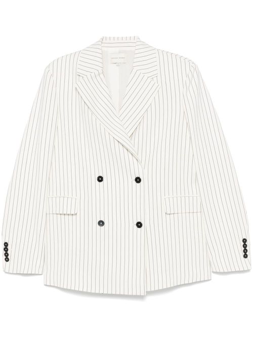 Striped blazer - White
