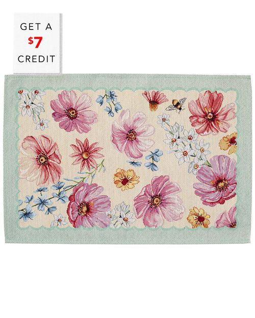 Set Of 4 Tavola Floral Placemats With $7 Credit