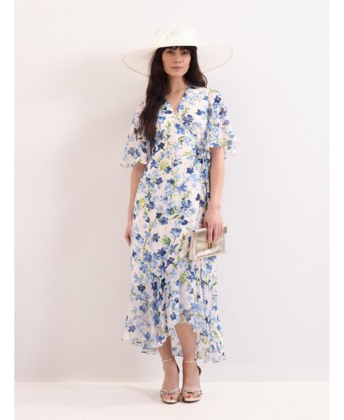 Women's Juliette Midi Wrap Dress - White