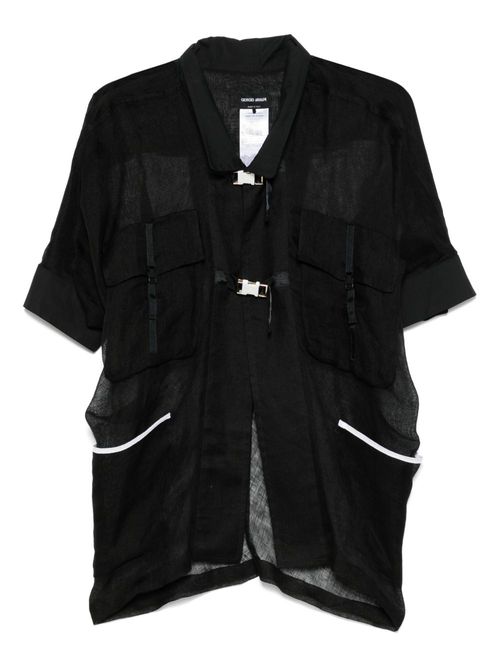 Giorgio Armani short-sleeved shirt - Black